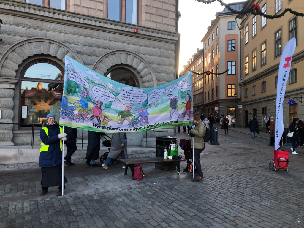 Stockholms Hyresgästförening syns varje tisdag kl. 10.30–12.30 på Mynttorget